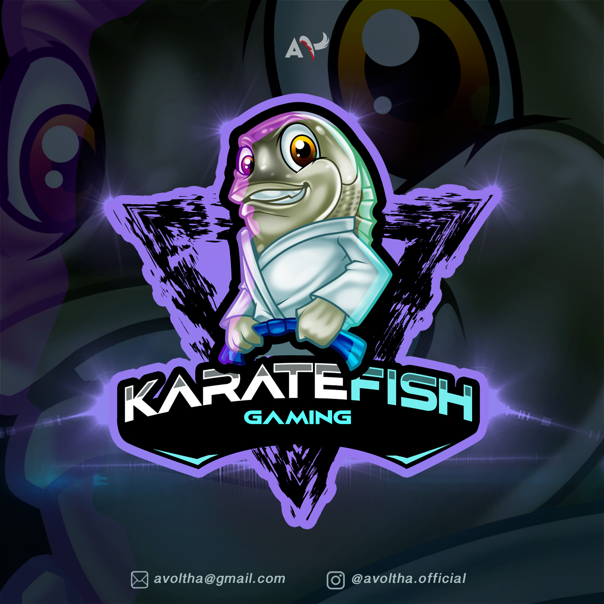 Karate Fish Gaming Logo Design by avoltha on DeviantArt Karate Fish Gaming Logo Design by avoltha on DeviantArt