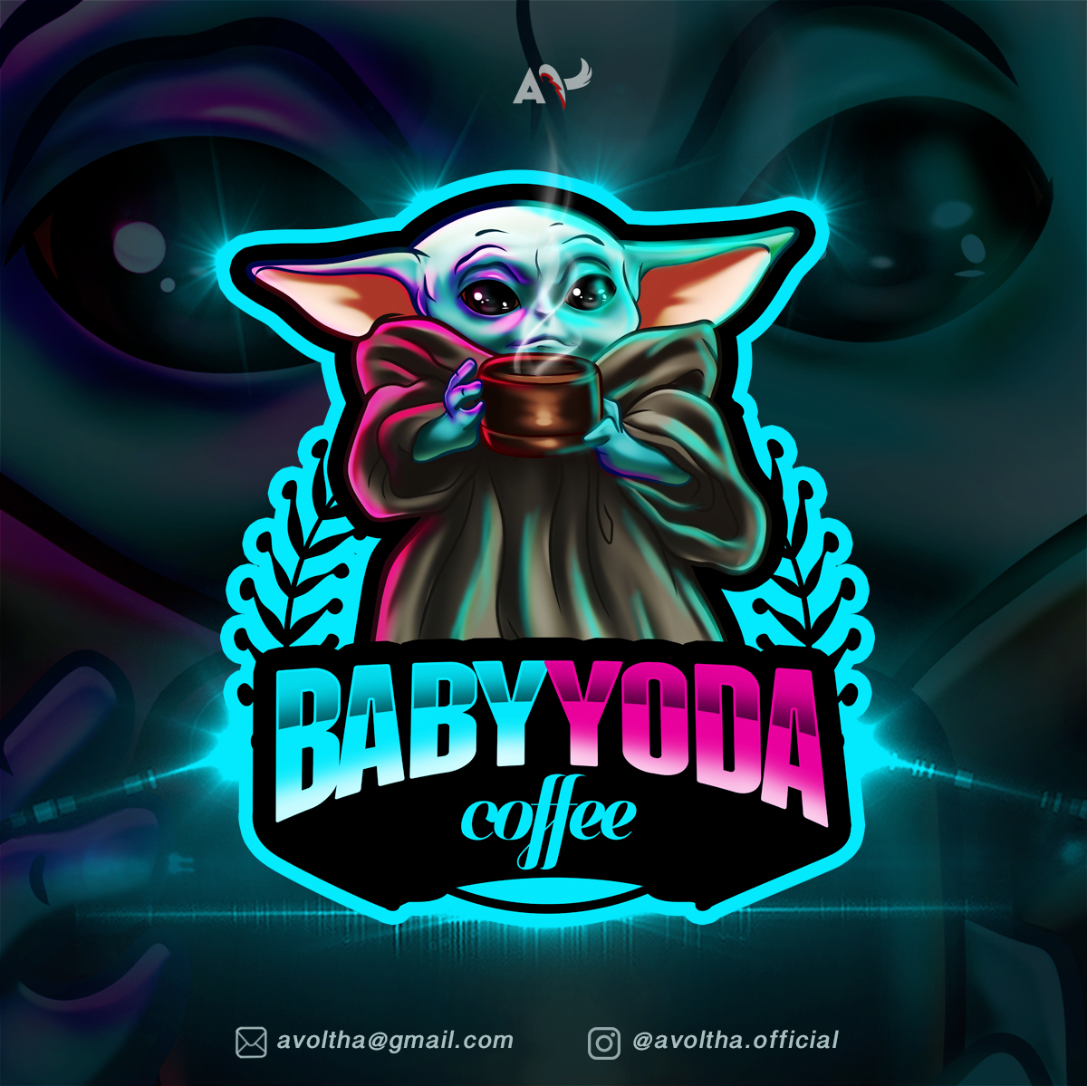 Baby Yoda Coffee Cartoon Logo By Avoltha On Deviantart Baby Yoda Coffee Cartoon Logo By Avoltha On Deviantart