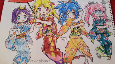colored lucky star