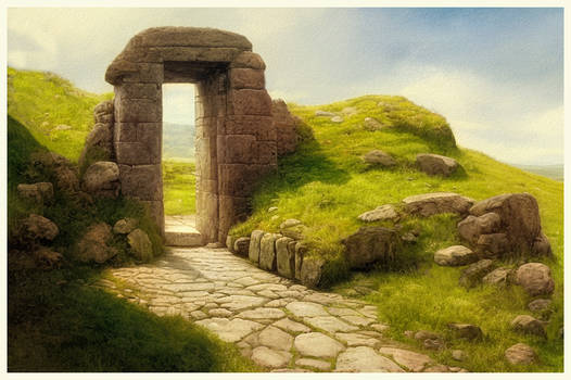 Path Through A Stone Arch