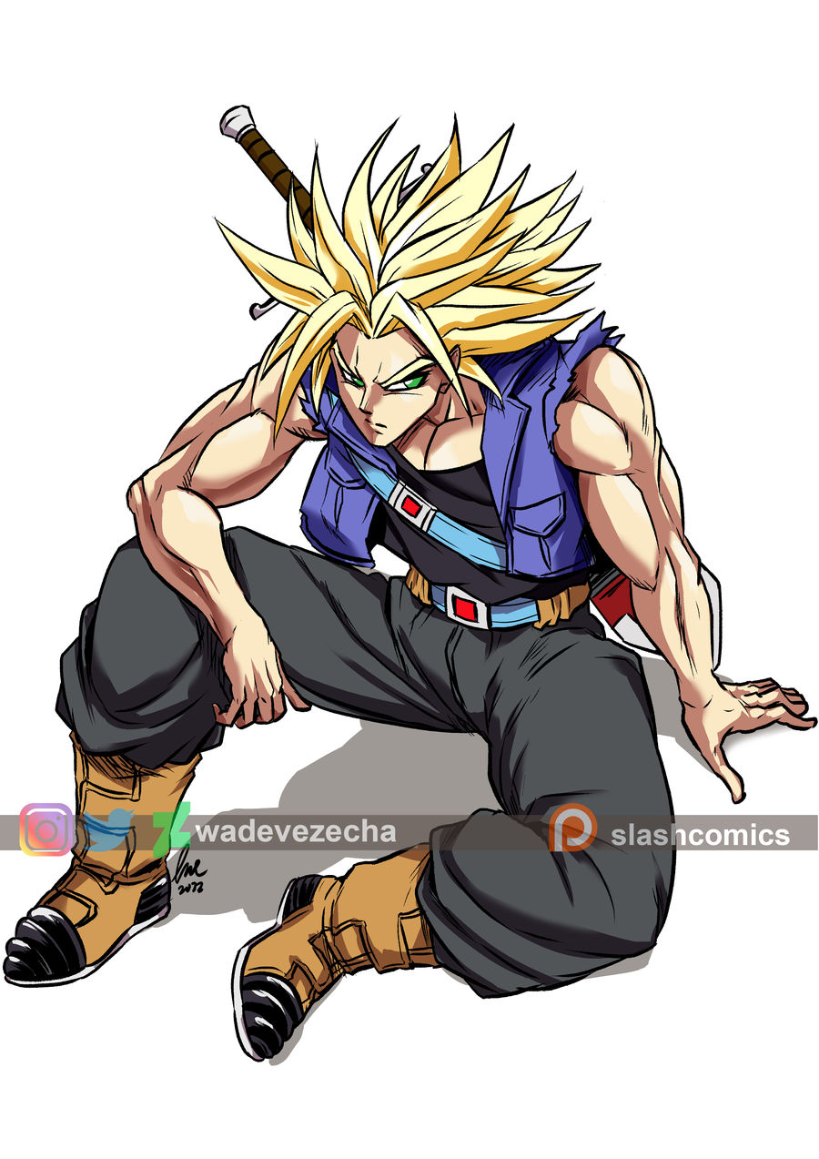 Future Trunks Designs Future TRUNKS colored by WadeVezecha on DeviantArt