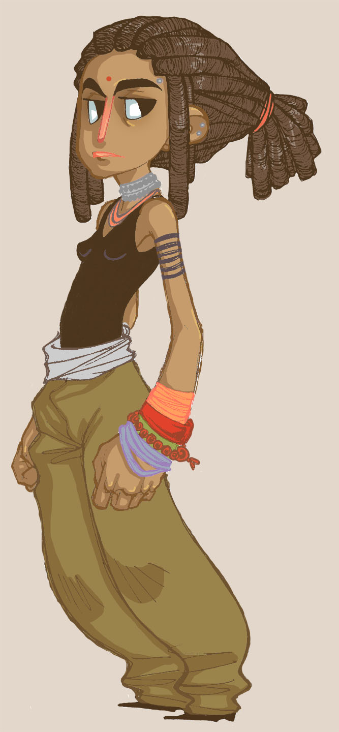 Girl With Dreads By Merrile On Deviantart