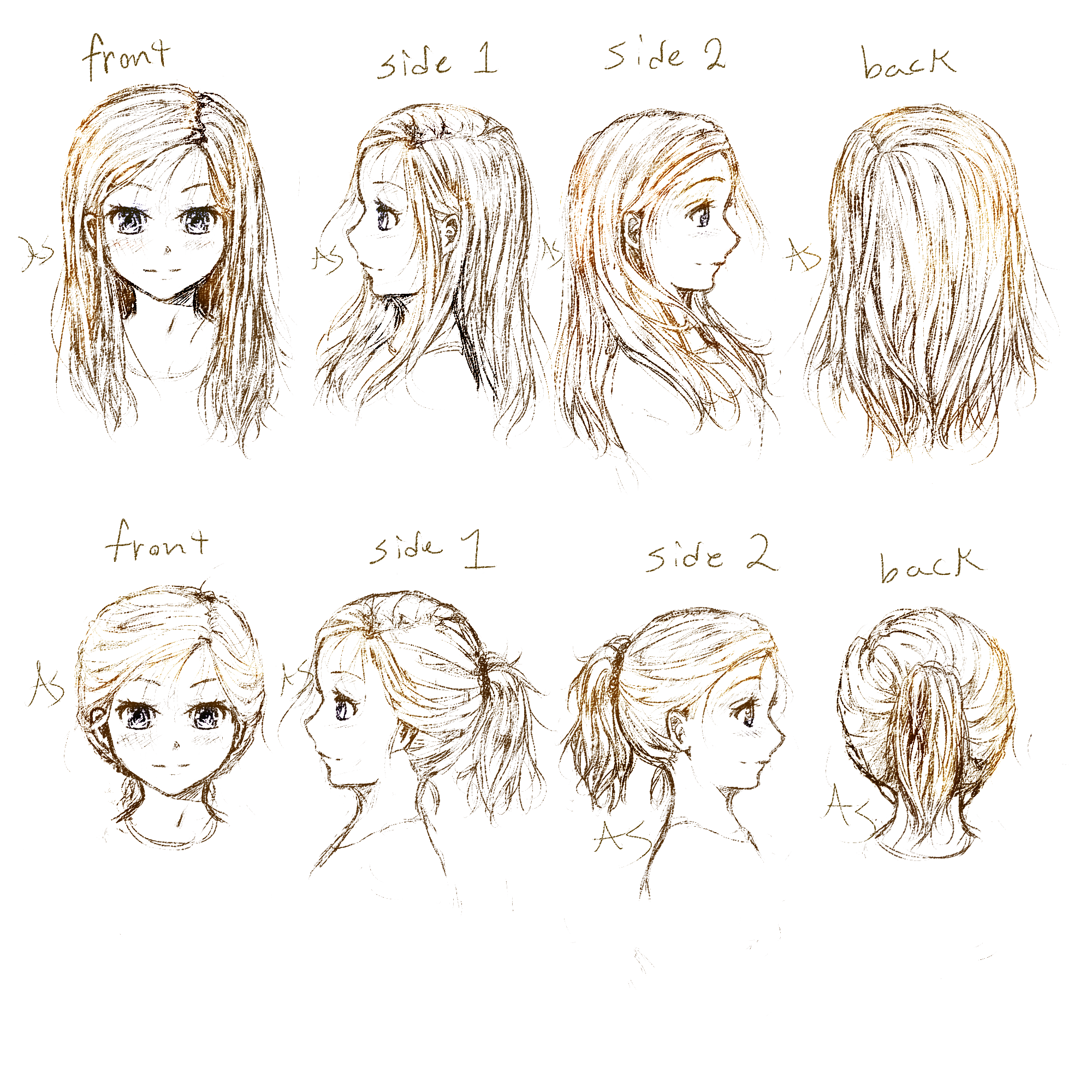 Hair Reference 1 by Disaya on deviantART  Anime drawings, Drawings,  Drawing tutorial