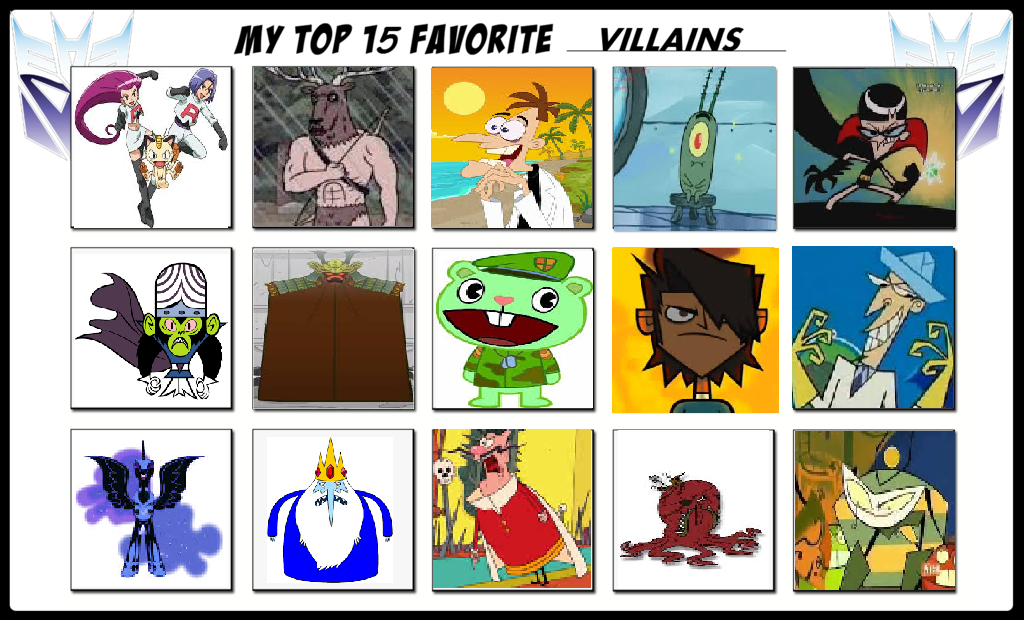 My Top 20 Favorite Villains By Cartoonstar92 On Deviantart My Top 20 Favorite Villains By Cartoonstar92 On Deviantart