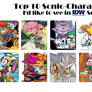 my top characters id like to see in IDW sonic