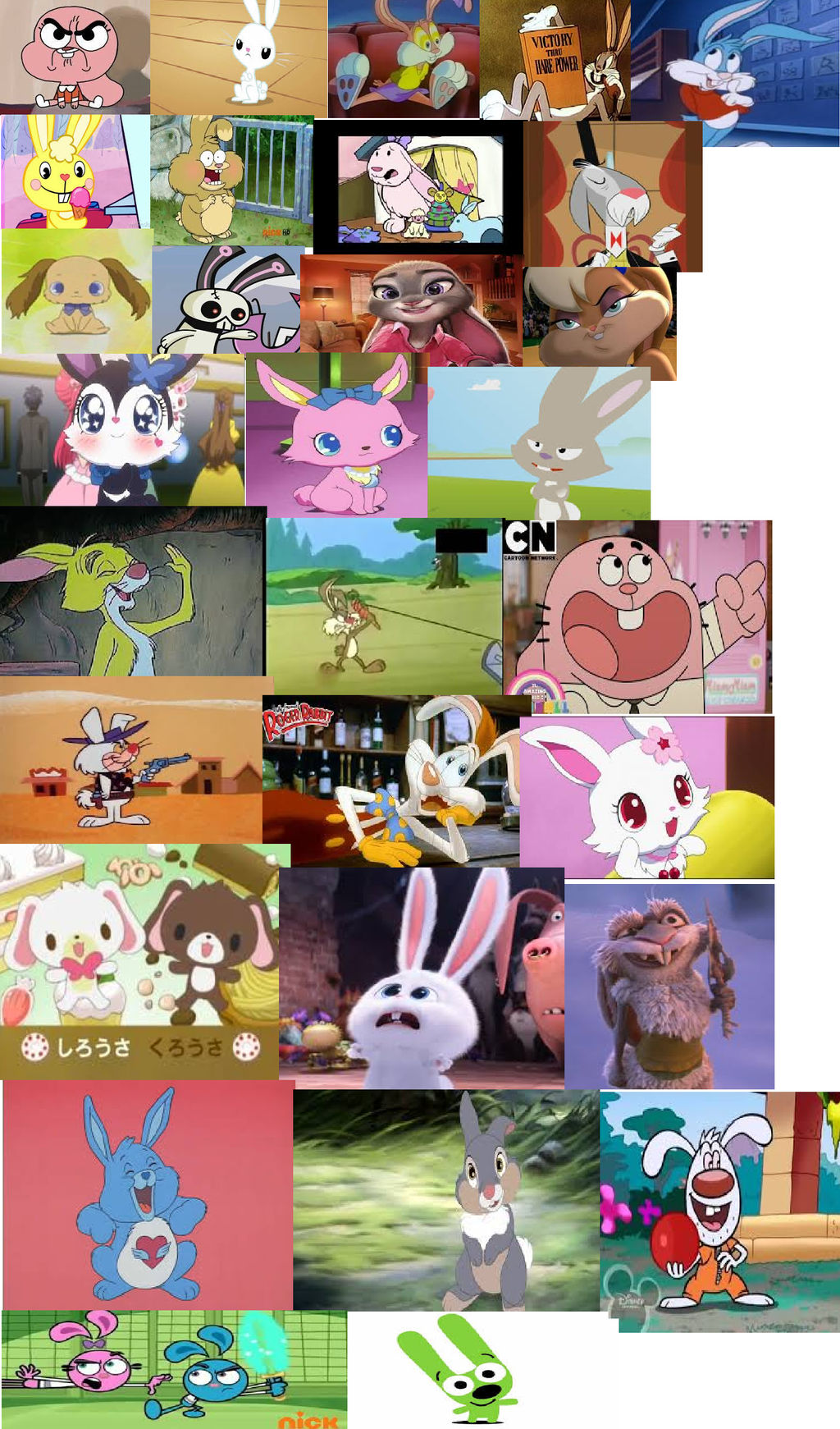 rabbit collage by cartoonstar92 on DeviantArt