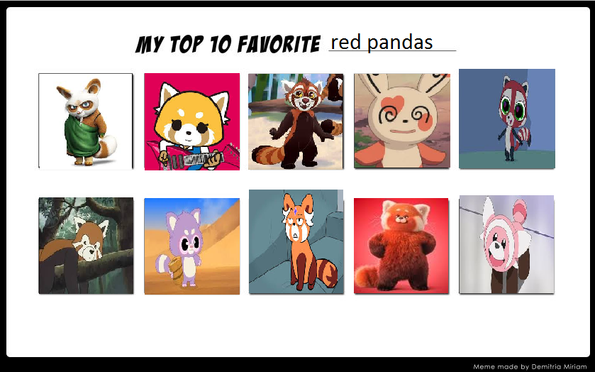 My Top 10 Favorite Red Pandas By Cartoonstar92 On Deviantart My Top 10 Favorite Red Pandas By Cartoonstar92 On Deviantart