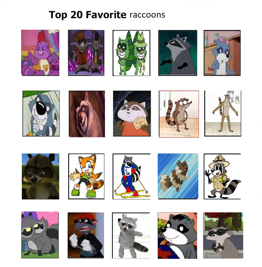 My Top 20 Favorite Raccoons By Cartoonstar92 On DeviantArt my-top-20-favorite-raccoons-by-cartoonstar92-on-deviantart