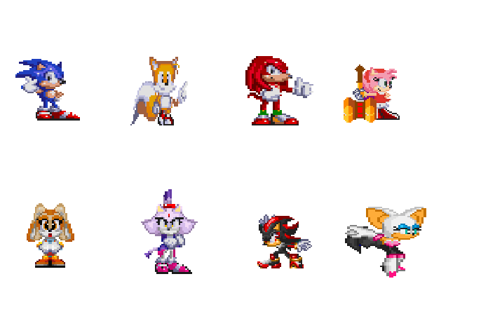 Sonic sprites and pixel art collection  Indreams - Dreams™ companion  website