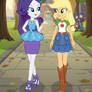 Rarity and applejack again