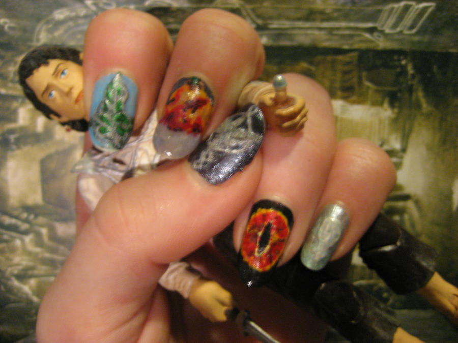 lord of the rings nail art