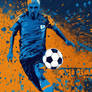 Grunge Abstract Design For Football Soccer 