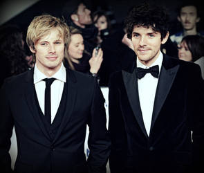 Bradley James and Colin Morgan