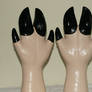 Black latex hoofs