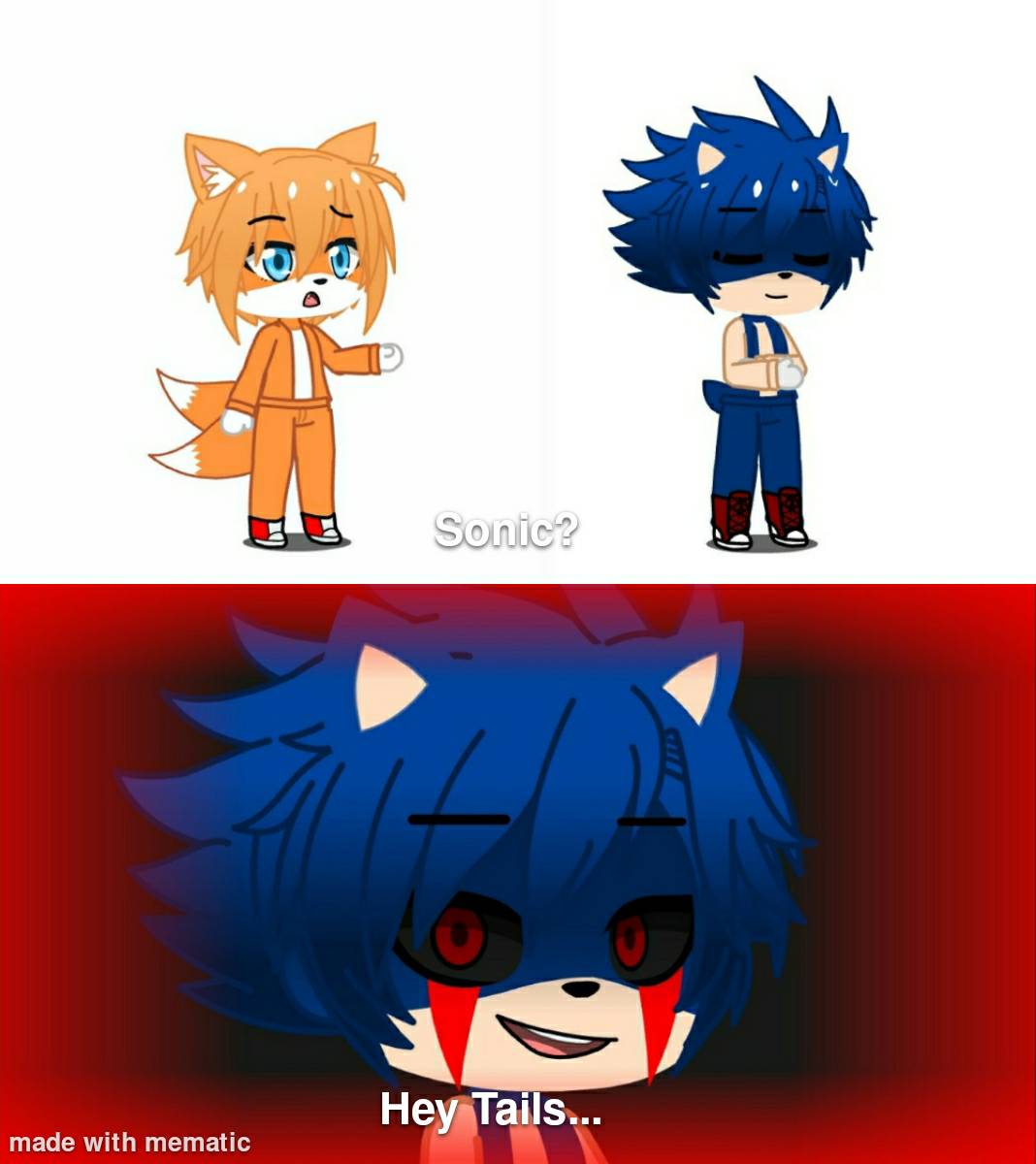 Sonic.EXE, Sonic, and Tails Doll. Any others I should make? : r/GachaClub