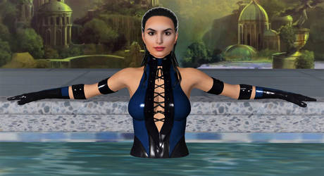 Kitana Relaxing in Edenian Swimming Pool