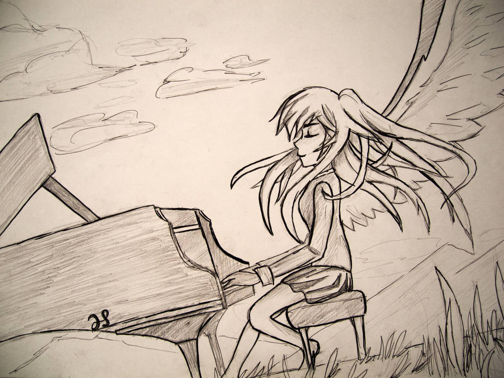 Sketch Angel Beats by Darksence1 on DeviantArt