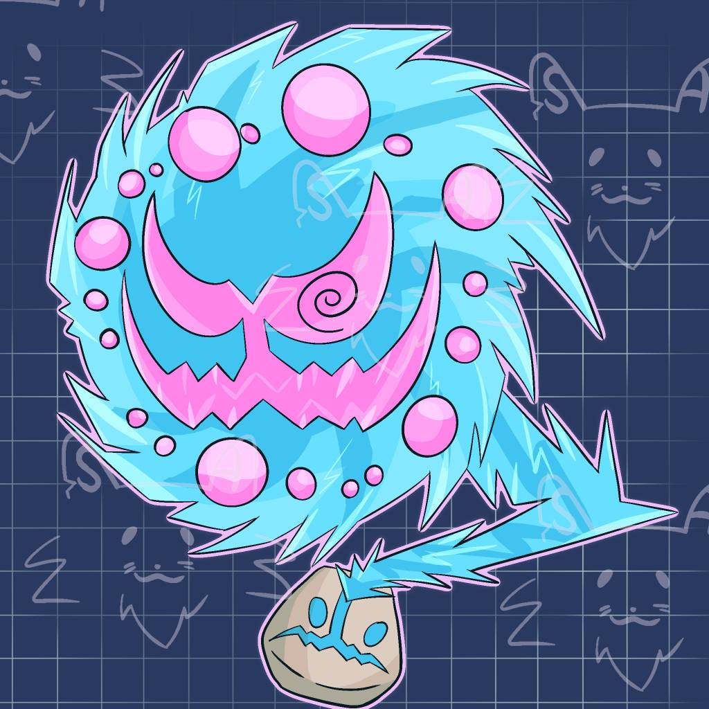 Shiny Spiritomb Global Link Art by TrainerParshen on DeviantArt