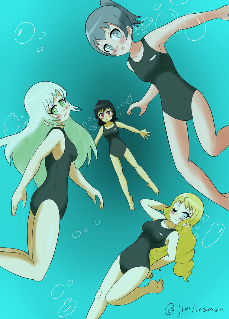 Girls In One piece Swimsuits By JimLiesman On DeviantArt girls-in-one-piece-swimsuits-by-jimliesman-on-deviantart