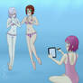 COM: Anzu, Sora, and Ami (OCs)