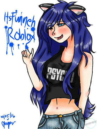 roblox guest girl with blue hair by Anayahmed on DeviantArt
