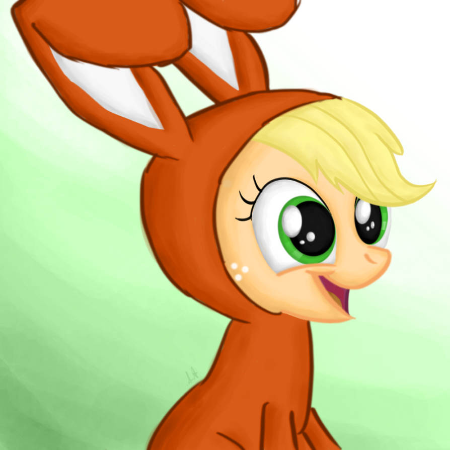 Applejack Rabbit Picture Applejack Bunny by dmtb on DeviantArt