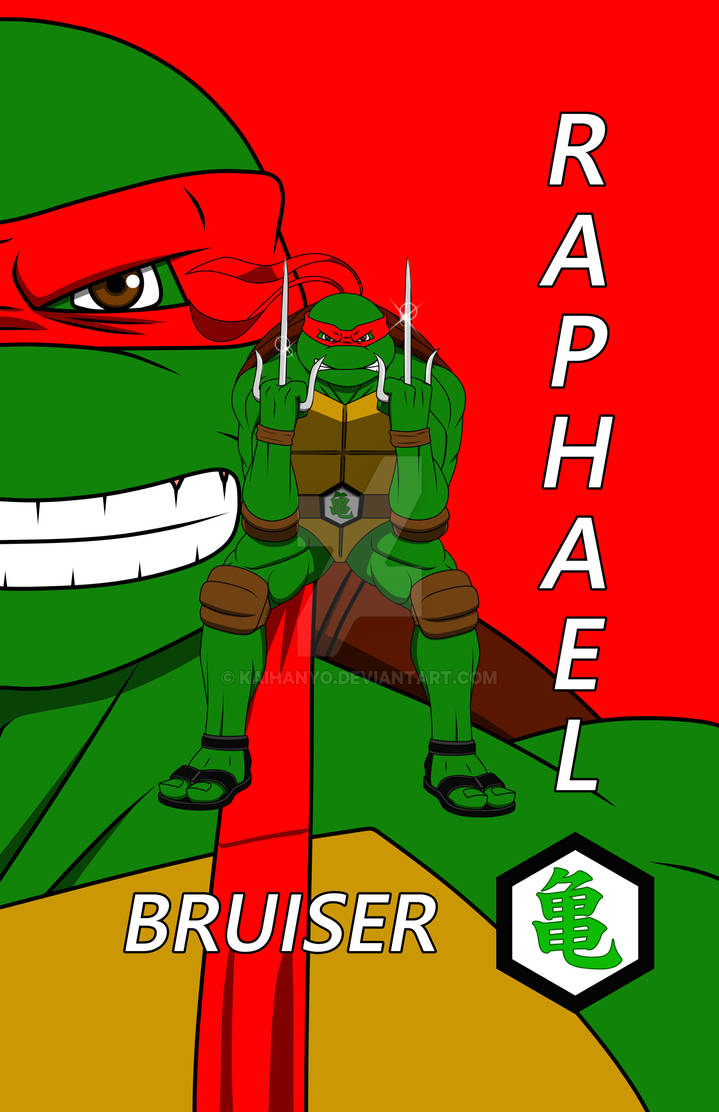 Tmnt Raphael R Logo TMNT Raphael by KaiHanyo on DeviantArt