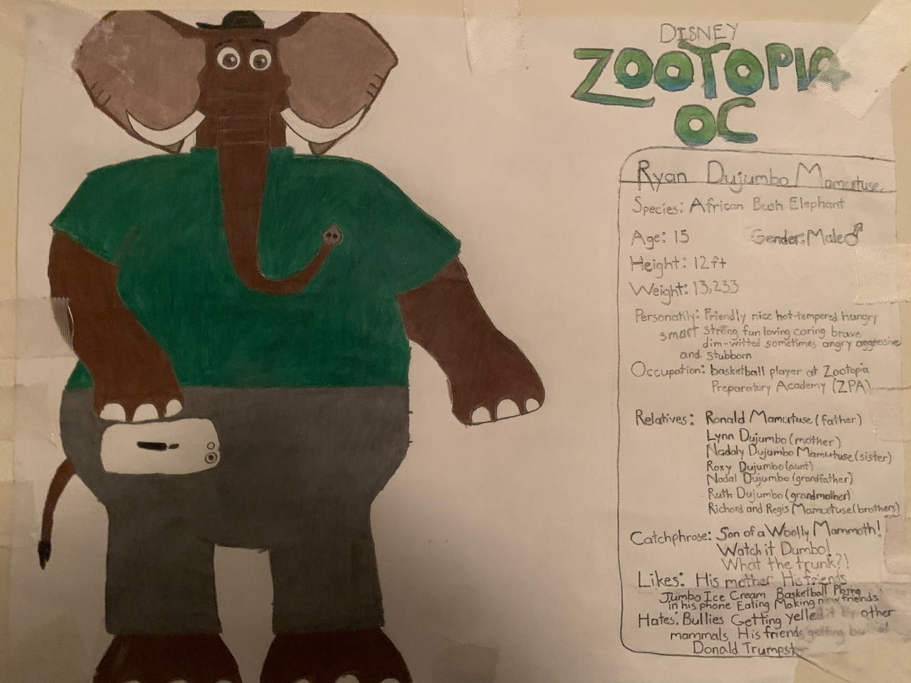 Zootopia OC: Ryan Dujumbo Mammutuse by Dujumbo on DeviantArt