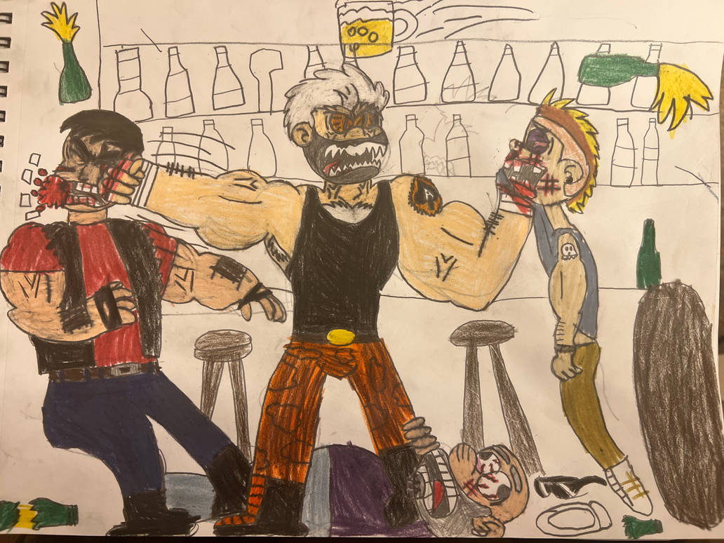 Brawling Drawaging Bar Brawl by Dujumbo on DeviantArt