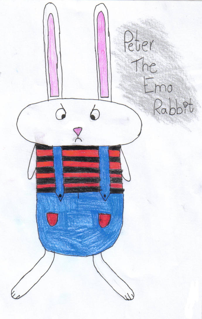 Peter The Emo Rabbit by Ananasen8D on DeviantArt