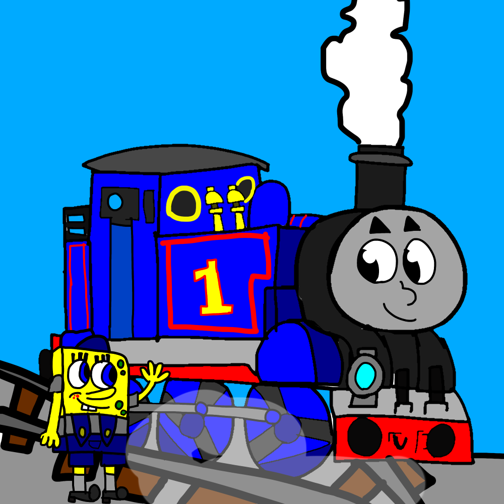 SpongeBob and Thomas by spongebobdeku2002 on DeviantArt