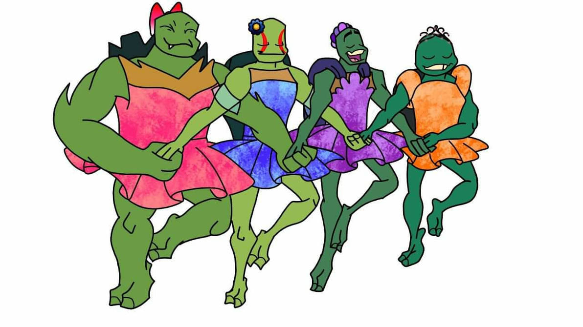 Turtle Danceing Dance of the Four Ninja Turtles by KittyTheNerd on DeviantArt