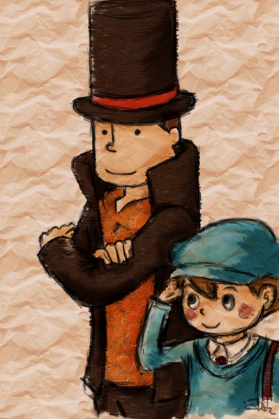 layton and luke colored