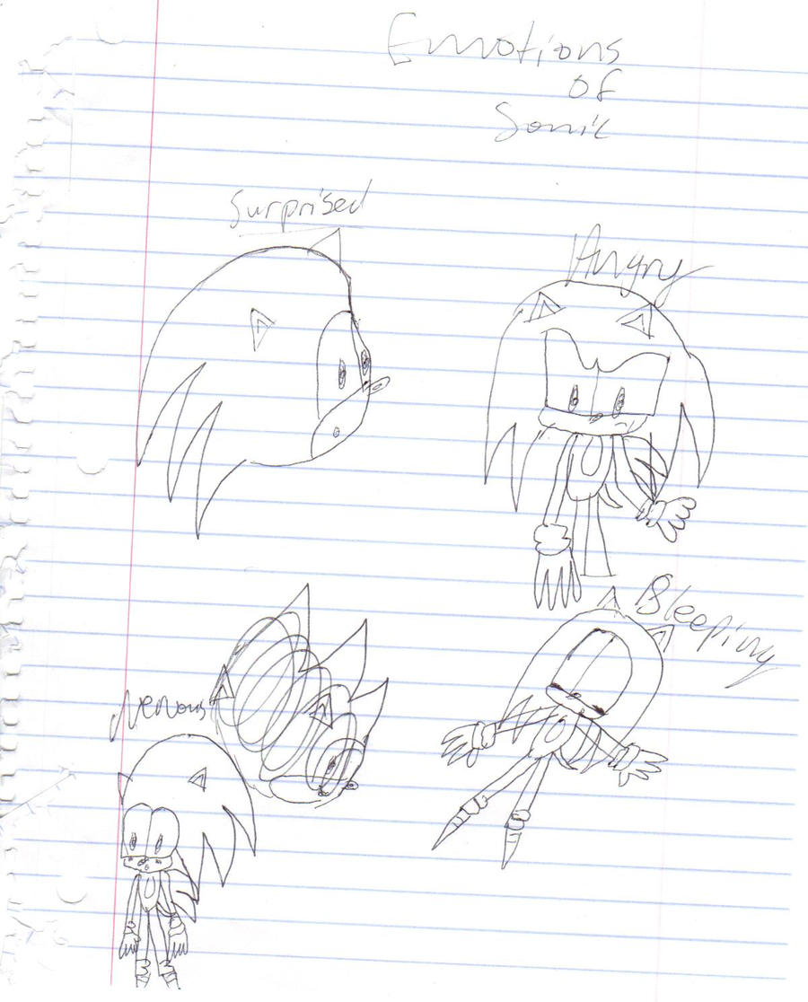 Sonic The Hedgehog-Emotions by Brittvampiress on DeviantArt