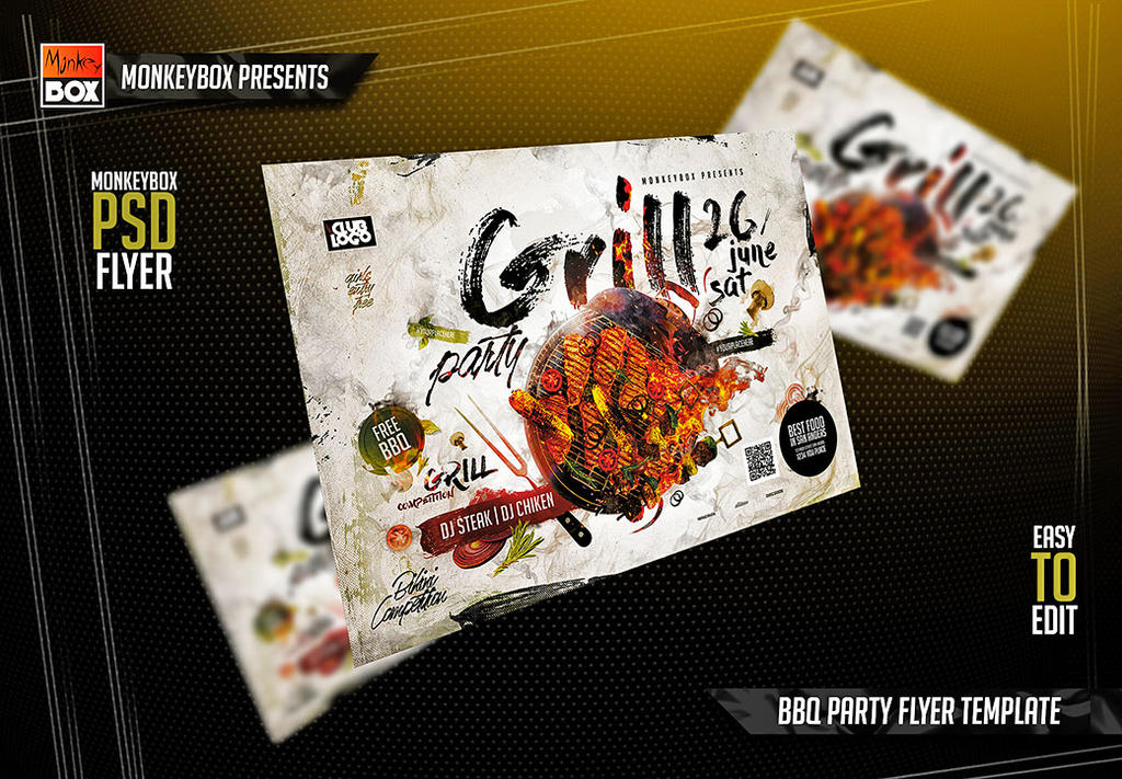 BBQ Party Flyer Template