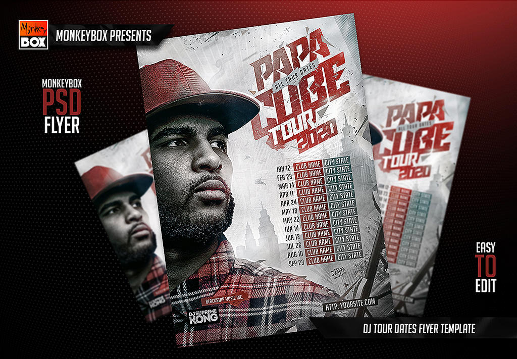 DJ Tour Dates Flyer Template By MonkeyBOXFlyers On DeviantArt dj-tour-dates-flyer-template-by-monkeyboxflyers-on-deviantart