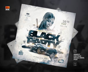 Black Party Flyer by MonkeyBOXFlyers