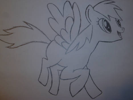 Rainbow Dash Rough Sketch