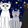 Moon Cats Family portrait