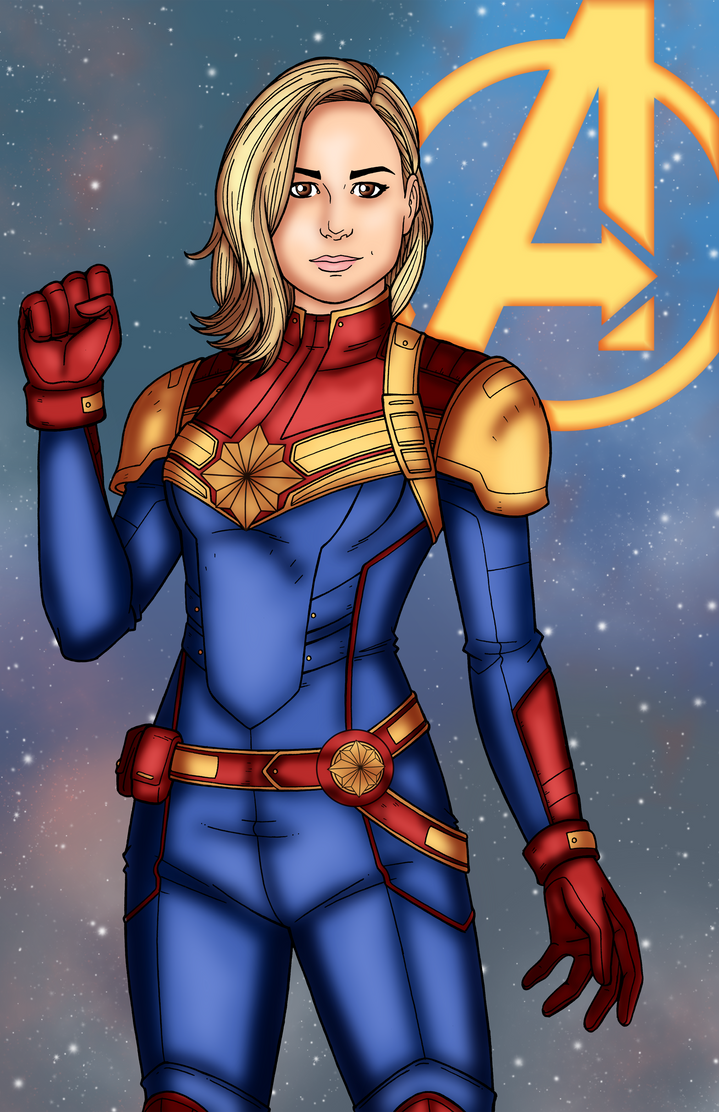 Captain Marvel by Blackmoonrose13 on DeviantArt