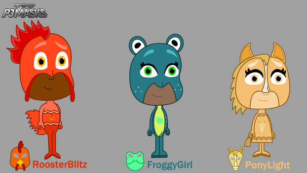 Roosterblitz, FroggyGirl And PonyLight Concept Art