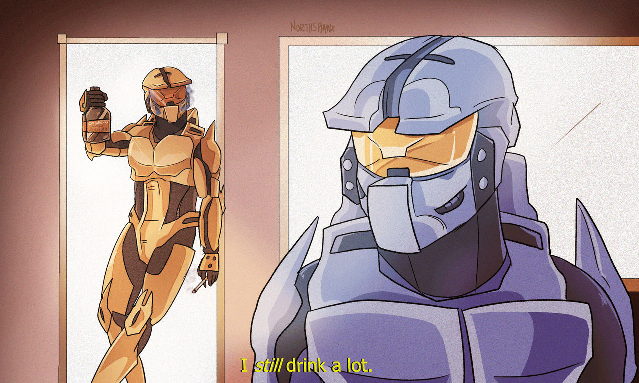Grif Rvb Red vs Blue - Church and Grif Redraw by northsphynx on DeviantArt
