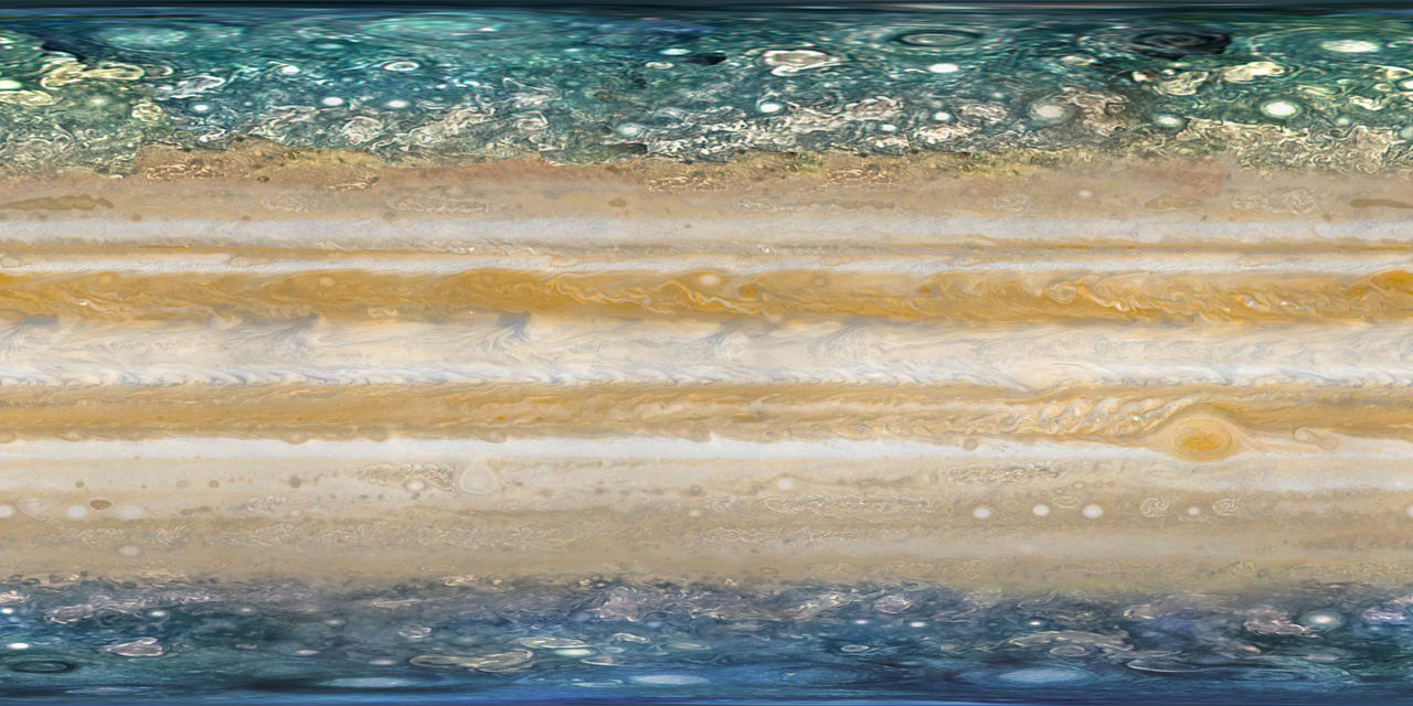 Fake Jupiter Map Jupiter texture map of Cassini and Juno mixed by floppastrogeo on ...