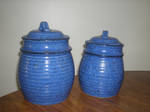 Blue Jars by ThornErose-Stock