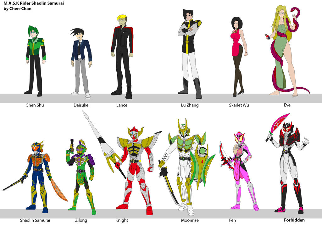 MASK Rider Shaolin Samurai all casts by Chen-Chan on DeviantArt