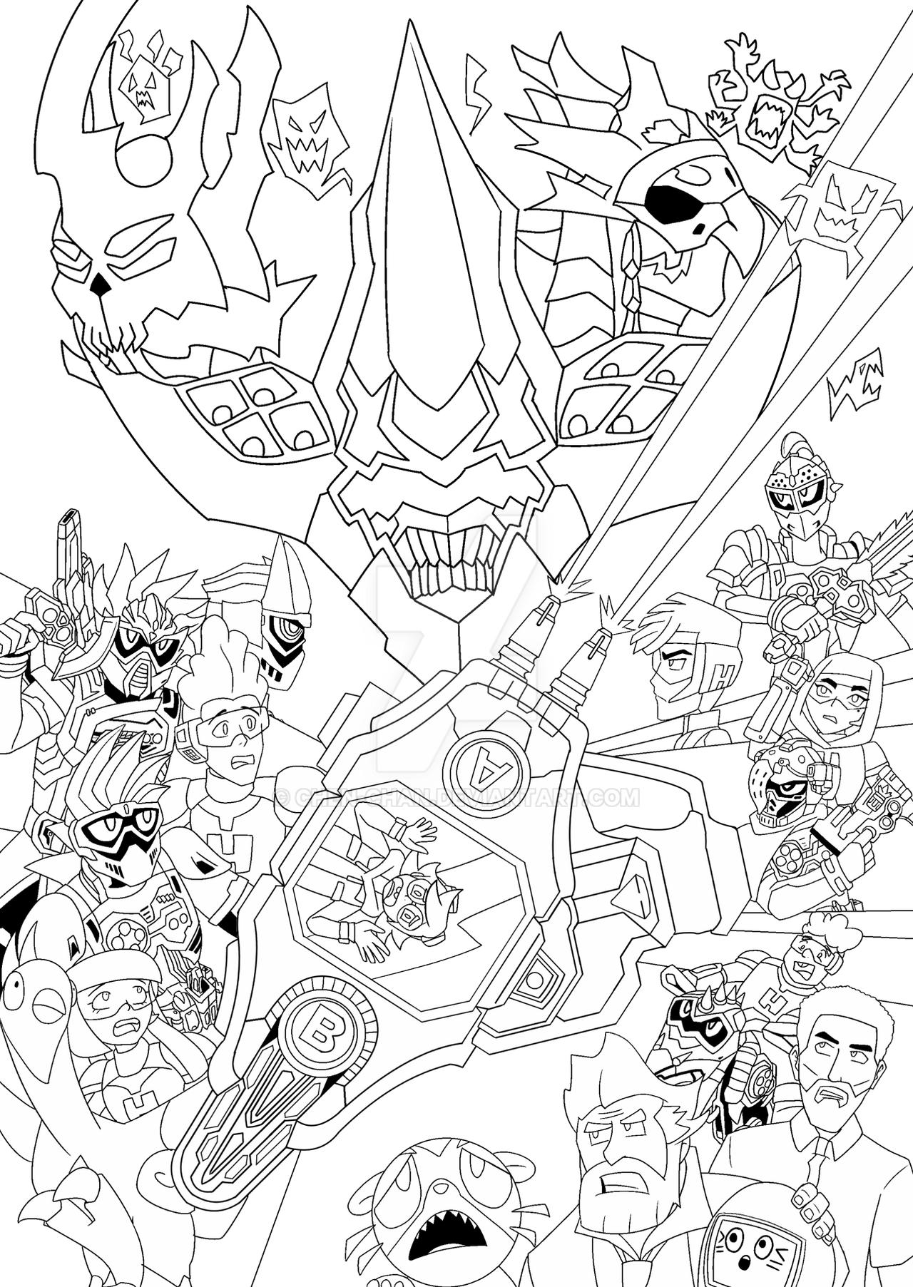 Virtual Riders x Glitch Techs cover2 WIP by Chen-Chan on DeviantArt