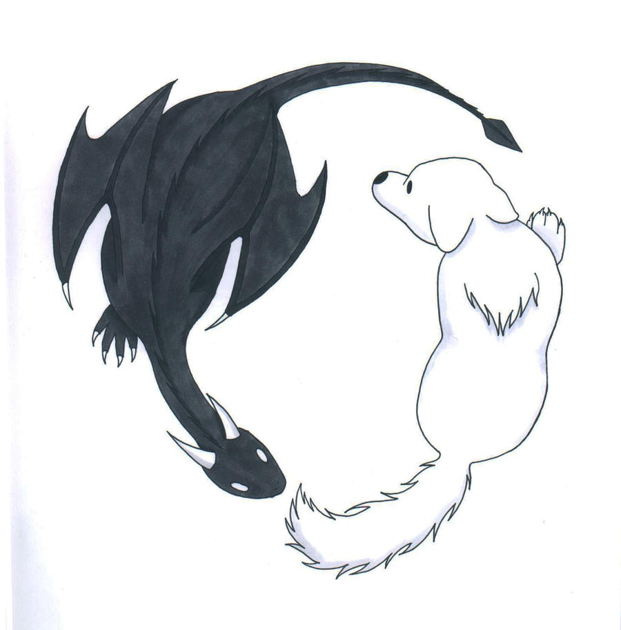 Yin Yang: Wolf and Dragon