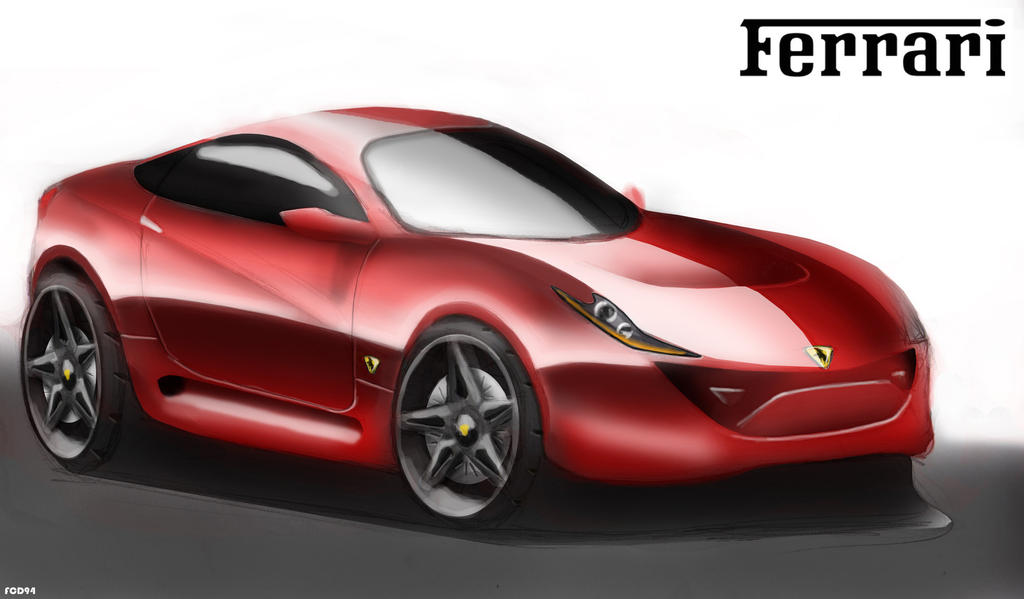 Ferrari Sketch 4 by FCD94 on DeviantArt