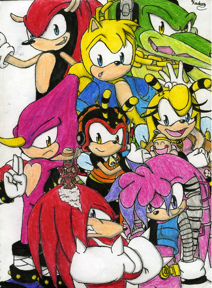 Knuckles' Chaotix by Haukztein on DeviantArt