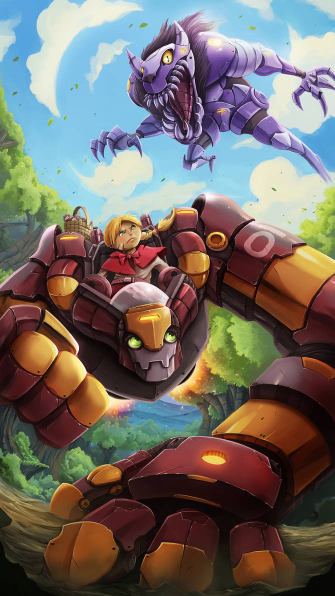 Red Riding Mech by desmondWOOT on DeviantArt